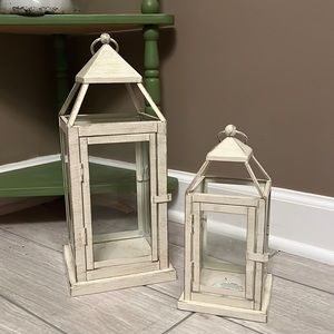 Pier one candle lanterns set